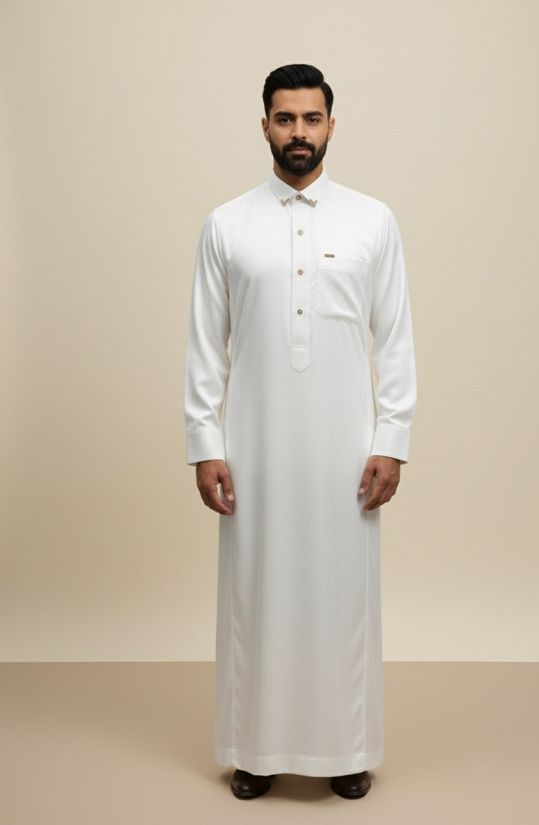 Qamis bouton de manchettes